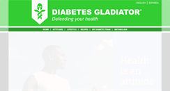 Desktop Screenshot of diabetesgladiator.com